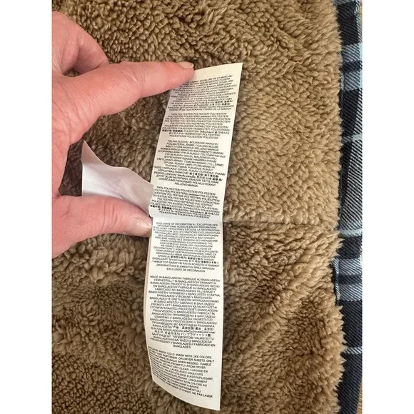 Dickies Mens Relaxed Fit Lined Flannel Shirt Jacket L Blue Plaid Shacket - Picture 12 of 12